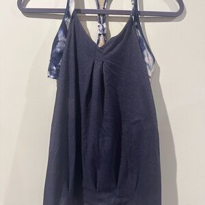 Lululemon Navy Blue Women's Tank with Built-in Bra